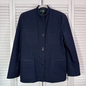 Lauren Ralph Lauren Women's Military Inspired Equestrian Jacket Blazer Size 14